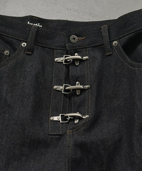 kutir（クティール）の「FIREMAN RIGID BAGGY DENIM PANTS／ファイヤーマンリジットバギーデニムパンツ（デニムパンツ・メンズ・ブラック/インディゴブルー・SMALL/MEDIUM/LARGE）」の7枚目の写真