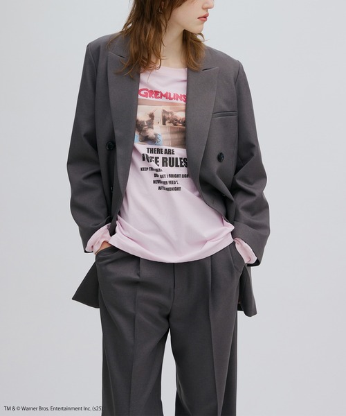 Ameri（アメリ）の「GREMLINS PHOTO PRINT LONG SLEEVE TOP（Tシャツ/カットソー・レディース・ピンク/ホワイト・FREE）」の9枚目の写真