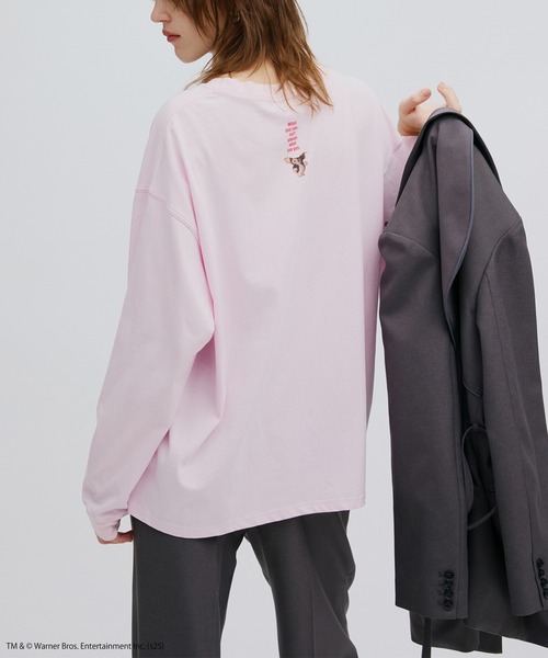 Ameri（アメリ）の「GREMLINS PHOTO PRINT LONG SLEEVE TOP（Tシャツ/カットソー・レディース・ピンク/ホワイト・FREE）」の10枚目の写真