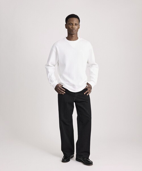 Saturdays NYC(サタデーズ ニューヨークシティ )の「SNYC Waffle Relaxed Top(Tシャツ/カットソー・メンズ・ブラック/オリーブ/オフホワイト・M/L/S/XL)」の22枚目の写真