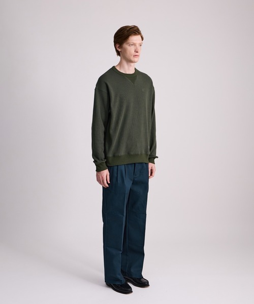 Saturdays NYC(サタデーズ ニューヨークシティ )の「SNYC Waffle Relaxed Top(Tシャツ/カットソー・メンズ・ブラック/オリーブ/オフホワイト・M/L/S/XL)」の14枚目の写真