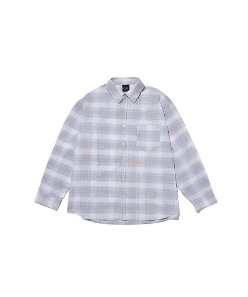 DVAN(ドゥヴァン)の「GRASS EMBLEM SHIRT – Stone Grey(シャツ/ブラウス・メンズ・その他・FREE)」の1枚目の写真
