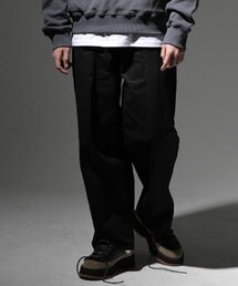 CODE I'M（コードアイエム）の「High waist pin tuck wide denim black（デニムパンツ）」