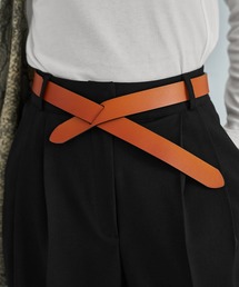 STYLE DELI（スタイルデリ）の「【DELI by】クロスラップリアルレザーベルト（ベルト）」