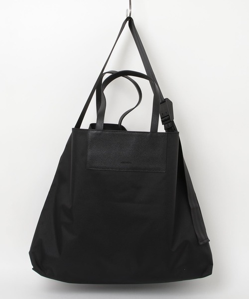 ADAM PATEK(アダムパテック)の「ADAMPATEK/new shrink leather combi big tote bag/レザーコンビ2wayトートバッグ(トートバッグ・メンズ・ブラック系その他2/ブラック系その他・FREE)」の2枚目の写真