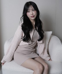 LIPSERVICE | モールニットアンサンブルワンピース(ワンピース)