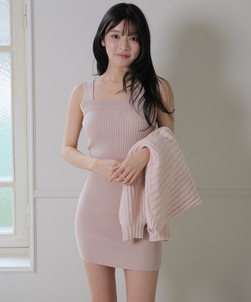 LIPSERVICE（リップサービス）の「モールニットアンサンブルワンピース（ワンピース・レディース・アイボリー/ピンク/グレー・S/M）」の17枚目の写真