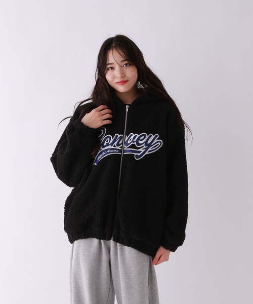 セール】ボアルーズフーディジャケット（ブルゾン）｜repipi armario