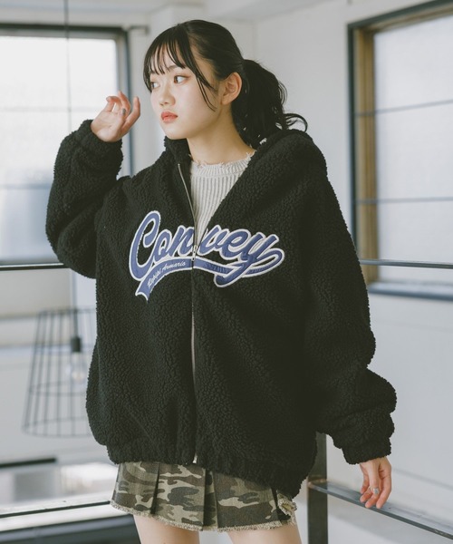 セール】ボアルーズフーディジャケット（ブルゾン）｜repipi armario