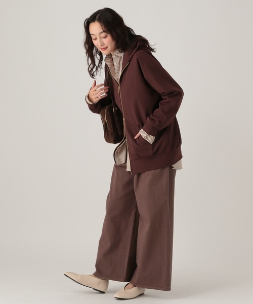 Elura（エルーラ）の「大人カラーワイドデニム＜低身長サイズあり＞/625552（デニムパンツ・レディース・ブラウン/ライトピンク/ブルー/ホワイト/ベージュ・FREE(S)/LARGE/MEDIUM）」の8枚目の写真