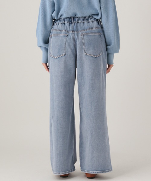 Elura（エルーラ）の「大人カラーワイドデニム＜低身長サイズあり＞/625552（デニムパンツ・レディース・ブラウン/ライトピンク/ブルー/ホワイト/ベージュ・FREE(S)/LARGE/MEDIUM）」の18枚目の写真