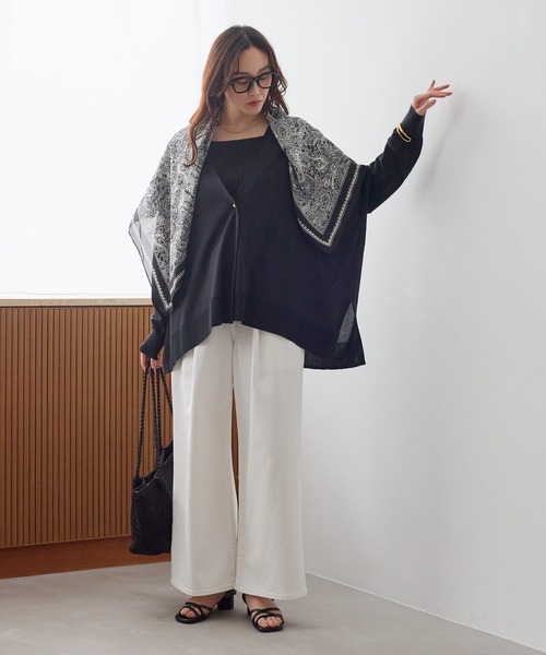 Elura（エルーラ）の「大人カラーワイドデニム＜低身長サイズあり＞/625552（デニムパンツ・レディース・ブラウン/ライトピンク/ブルー/ホワイト/ベージュ・FREE(S)/LARGE/MEDIUM）」の6枚目の写真