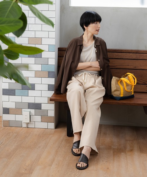 Elura（エルーラ）の「大人カラーワイドデニム＜低身長サイズあり＞/625552（デニムパンツ・レディース・ブラウン/ライトピンク/ブルー/ホワイト/ベージュ・FREE(S)/LARGE/MEDIUM）」の20枚目の写真