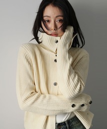 Ulysses | ２WAYネック畔編みニットカーディガン(カーディガン/ボレロ)