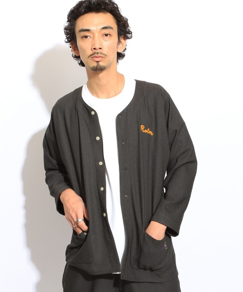 ROTAR(ローター)の「Fake Denim Japanese Work Shirt(シャツ/ブラウス・メンズ・ブラック/グレー/インディゴブルー・MEDIUM/LARGE/X-LARGE)」の2枚目の写真