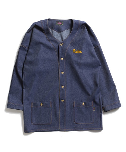 ROTAR(ローター)の「Fake Denim Japanese Work Shirt(シャツ/ブラウス・メンズ・ブラック/グレー/インディゴブルー・MEDIUM/LARGE/X-LARGE)」の10枚目の写真