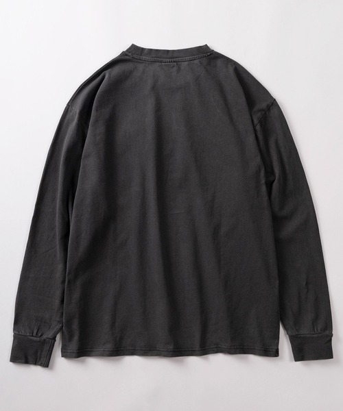 GERRY(ジェリー)の「【70】【GERRY/ジェリー】ピグメント加工 ピスネーム ポケット ロングスリーブTシャツ(Tシャツ/カットソー・メンズ・ブラック/ベージュ/ネイビー/グリーン・M/L/XL)」の6枚目の写真
