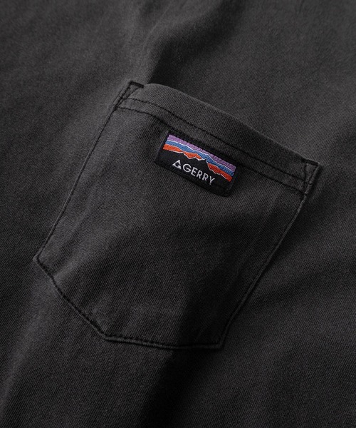GERRY(ジェリー)の「【70】【GERRY/ジェリー】ピグメント加工 ピスネーム ポケット ロングスリーブTシャツ(Tシャツ/カットソー・メンズ・ブラック/ベージュ/ネイビー/グリーン・M/L/XL)」の8枚目の写真