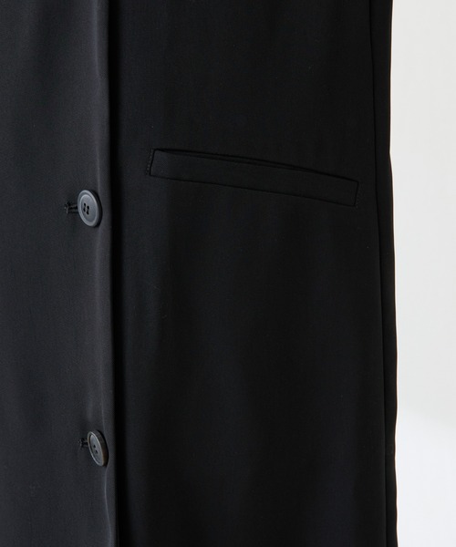 COLLAGE GALLARDAGALANTE（コラージュガリャルダガランテ）の「フロントボタンジャンパースカート/セレモニー（ジャンパースカート・レディース・ブラック/グレイッシュベージュ・FREE）」の17枚目の写真