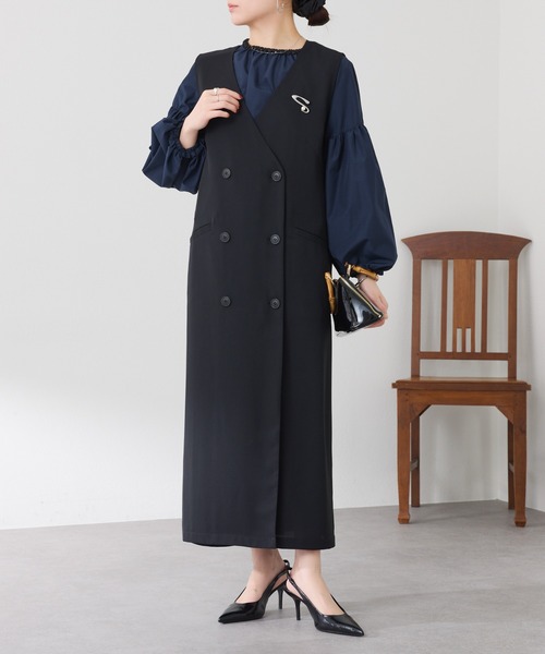 フロントボタンジャンパースカート/セレモニー（ジャンパースカート