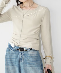 chuclla | アシンメトリーボタンライントップス chw26s024(Tシャツ/カットソー)