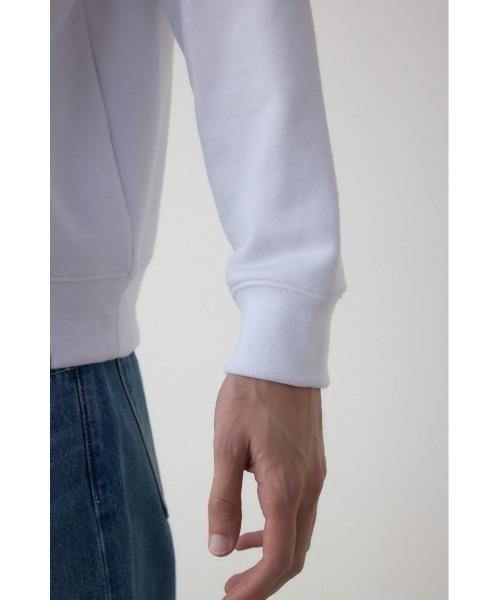 AZUL by moussy(アズールバイマウジー)の「筆記体バックプリント裏毛トップス(スウェット・メンズ・グレー/ホワイト/ブラック・LARGE/MEDIUM)」の19枚目の写真