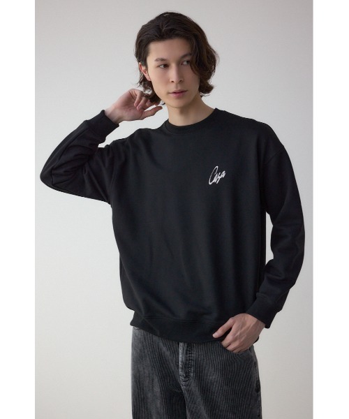 AZUL by moussy(アズールバイマウジー)の「筆記体バックプリント裏毛トップス(スウェット・メンズ・グレー/ホワイト/ブラック・LARGE/MEDIUM)」の22枚目の写真