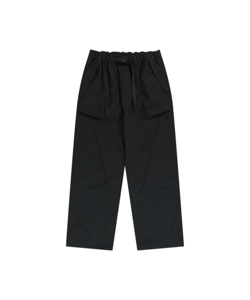 インシジョンポケットナイロンパンツ-ブラック