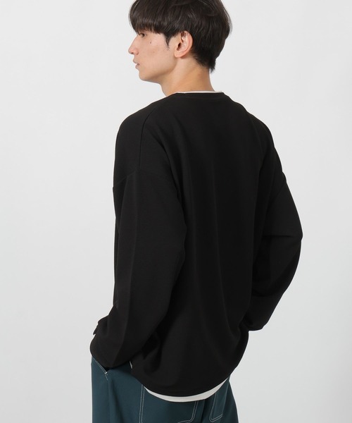 LAKOLE(ラコレ)の「カットジョーゼットレイヤーT / 592144(Tシャツ/カットソー・メンズ・ブラック/ライトグレー/ベージュ・LARGE/MEDIUM)」の5枚目の写真