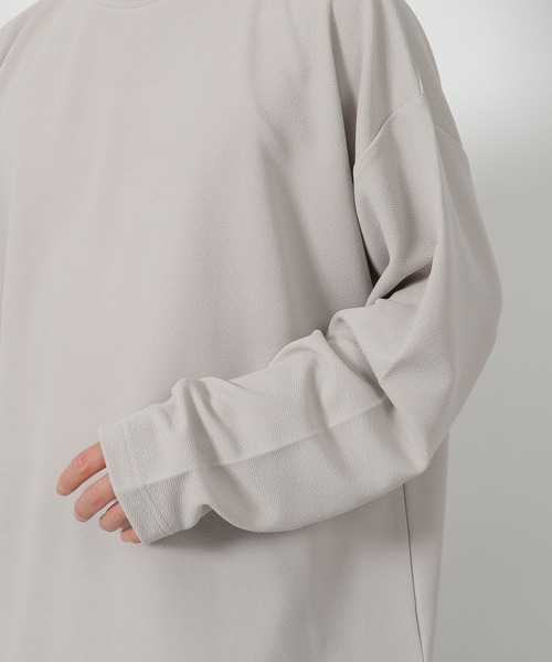 LAKOLE(ラコレ)の「カットジョーゼットレイヤーT / 592144(Tシャツ/カットソー・メンズ・ブラック/ライトグレー/ベージュ・LARGE/MEDIUM)」の16枚目の写真