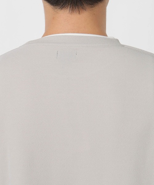 LAKOLE(ラコレ)の「カットジョーゼットレイヤーT / 592144(Tシャツ/カットソー・メンズ・ブラック/ライトグレー/ベージュ・LARGE/MEDIUM)」の18枚目の写真