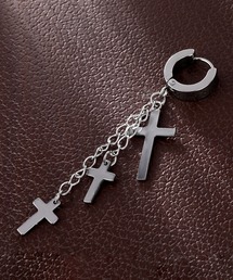 SBG ドロップチェーンクロス ピアス / イヤリング 片耳