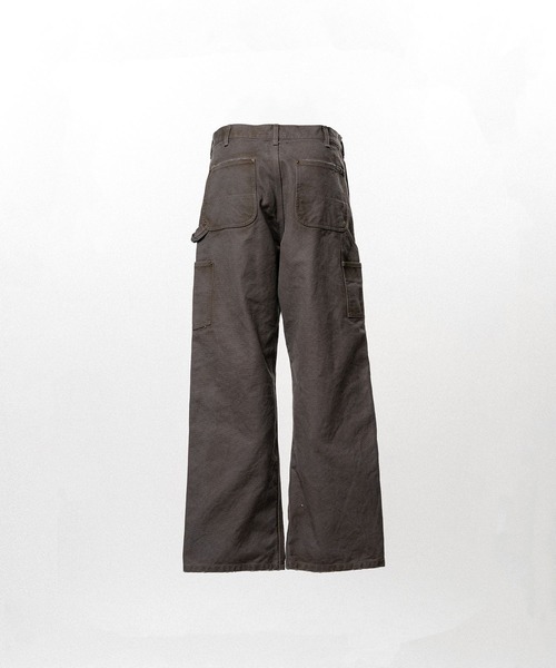 KAMIYA(カミヤ)の「BORO Duck Painter Pants(カーゴパンツ・メンズ・グレー/ブラック・M)」の4枚目の写真