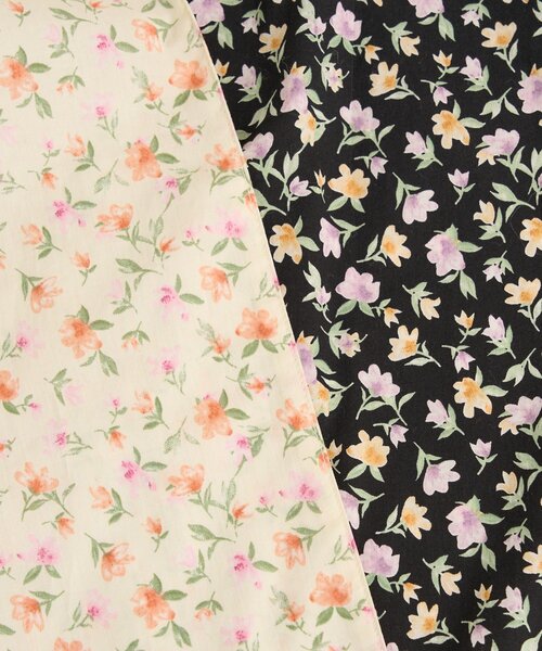 Omekashi（オメカシ）の「花柄トートバッグ（トートバッグ・レディース・ホワイト/ブラック・ONE SIZE）」の6枚目の写真