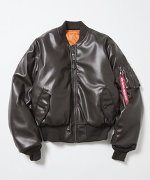 Alpha Industries（アルファインダストリーズ）の「ALPHA/アルファ 別注 LEATHERETTE MA-1（MA-1）」