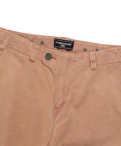 NICE GHOST CLUB(ナイスゴーストクラブ)の「COTTON DYED BIKER PANTS_BRICK(NG2DFUD103A)(その他パンツ・レディース・その他・S/M/L)」の3枚目の写真
