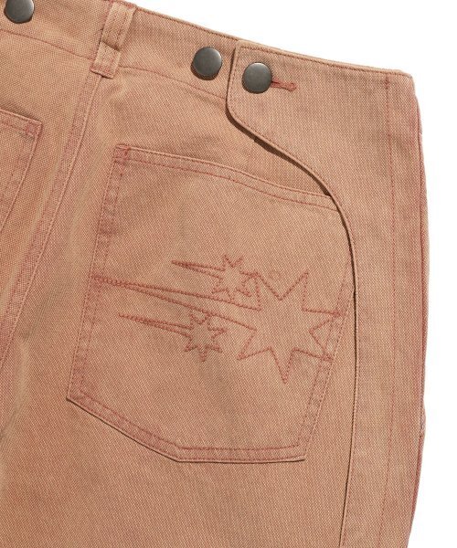 NICE GHOST CLUB(ナイスゴーストクラブ)の「COTTON DYED BIKER PANTS_BRICK(NG2DFUD103A)(その他パンツ・レディース・その他・S/M/L)」の6枚目の写真