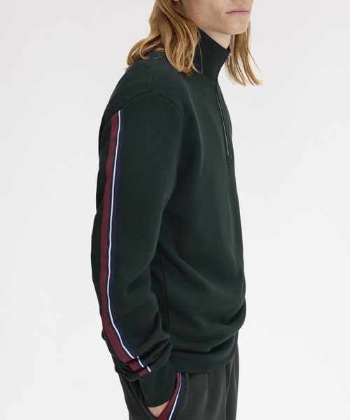 Twisted Stripe Tape Half Zip／ツイストストライプテープハーフジップ