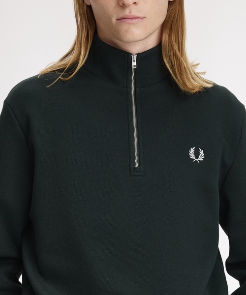 Twisted Stripe Tape Half Zip／ツイストストライプテープハーフジップ