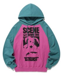 ISTKUNST（イストクンスト）の「SCENE BUNNY RAGLAN HOODIE_DEEP PINK(IK2ESMM409A)（パーカー）」