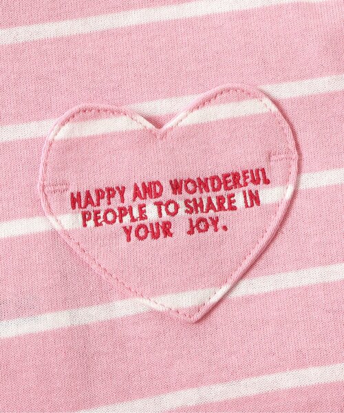 BREEZE（ブリーズ）の「ポケットレイヤードTシャツ_ジュニア対応（Tシャツ/カットソー・キッズ・チャコール/ミント/ピンク/レインボー・80/90/100/110/120/130/140）」の6枚目の写真