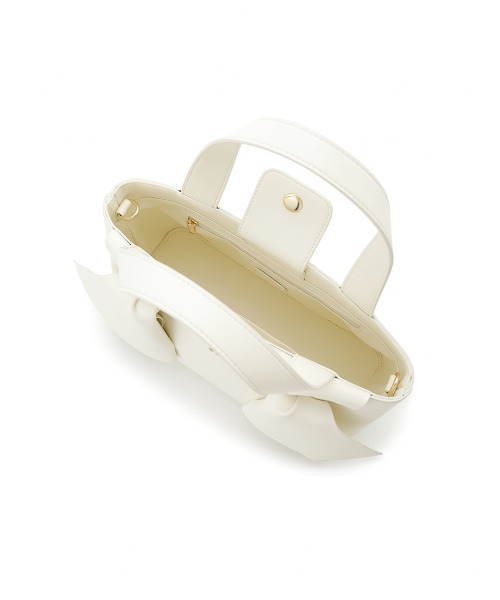 SNIDEL（スナイデル）の「ダブルリボンバッグ（ハンドバッグ・レディース・ブラック/アイボリー/ブラウン/イエロー・F）」の20枚目の写真