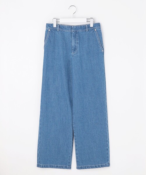 J.PRESS(ジェイプレス)の「コットンリネン 7oz デニム セミワイド パンツ(その他パンツ・レディース・スカイブルー系/ダルブルー系・9/11/7)」の16枚目の写真