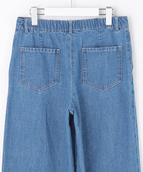 J.PRESS(ジェイプレス)の「コットンリネン 7oz デニム セミワイド パンツ(その他パンツ・レディース・スカイブルー系/ダルブルー系・9/11/7)」の22枚目の写真