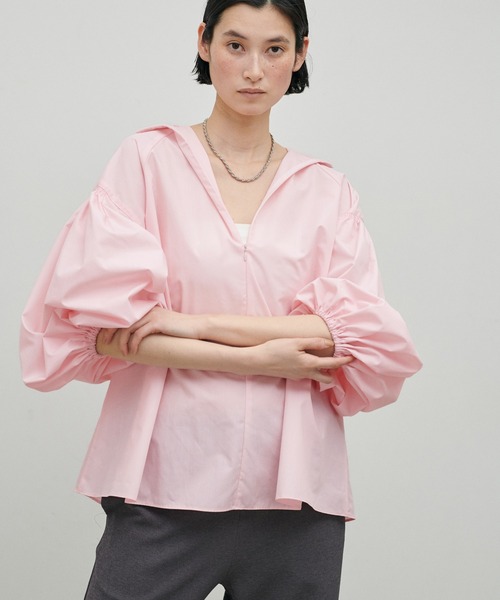 セール】【LARUTA】セレモニー対応可／ギャザースリーブ前後2WAY