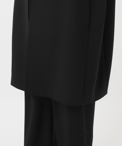 Deuxieme Classe（ドゥーズィエムクラス）の「*トリアセジョーゼット ノーカラー ハーフコート（ノーカラーコート・レディース・ブラック・FREE）」の17枚目の写真