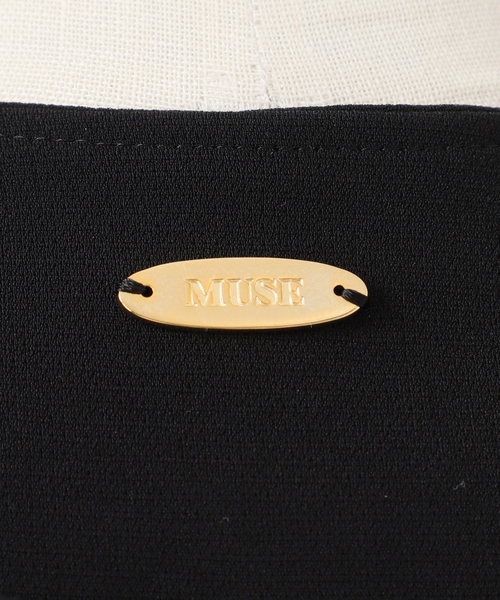 Deuxieme Classe（ドゥーズィエムクラス）の「*トリアセジョーゼット ノーカラー ハーフコート（ノーカラーコート・レディース・ブラック・FREE）」の20枚目の写真