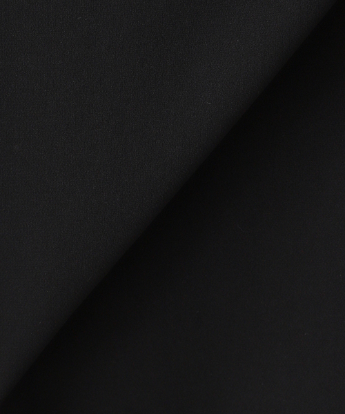 Deuxieme Classe（ドゥーズィエムクラス）の「*トリアセジョーゼット ノーカラー ハーフコート（ノーカラーコート・レディース・ブラック・FREE）」の2枚目の写真