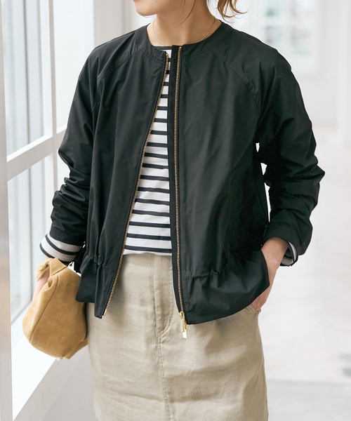 Spick & Span(スピックアンドスパン)の「《一部店舗+WEB限定》WOOLRICH / ウールリッチ CITY BOMBER(その他アウター・レディース・アイボリー/ブラック・SMALL)」の6枚目の写真