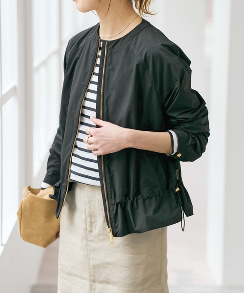 Spick & Span(スピックアンドスパン)の「《一部店舗+WEB限定》WOOLRICH / ウールリッチ CITY BOMBER(その他アウター・レディース・アイボリー/ブラック・SMALL)」の7枚目の写真